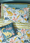 Furn Little Dinos Polycotton Duvet Cover Set, Green