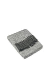 Furn Weaver Herringbone Medium Tassle Throw, Grey