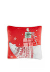 Fusion Christmas Woodland Polar Bear 43x43cm Cushion, Red