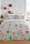 Fusion Elf and Santa Duvet Cover set, Grey