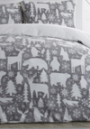 Fusion Arctic Animals Fleece Duvet Cover Set, Grey