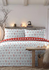 Fusion Geo Robin Printed Duvet Cover Set, Red