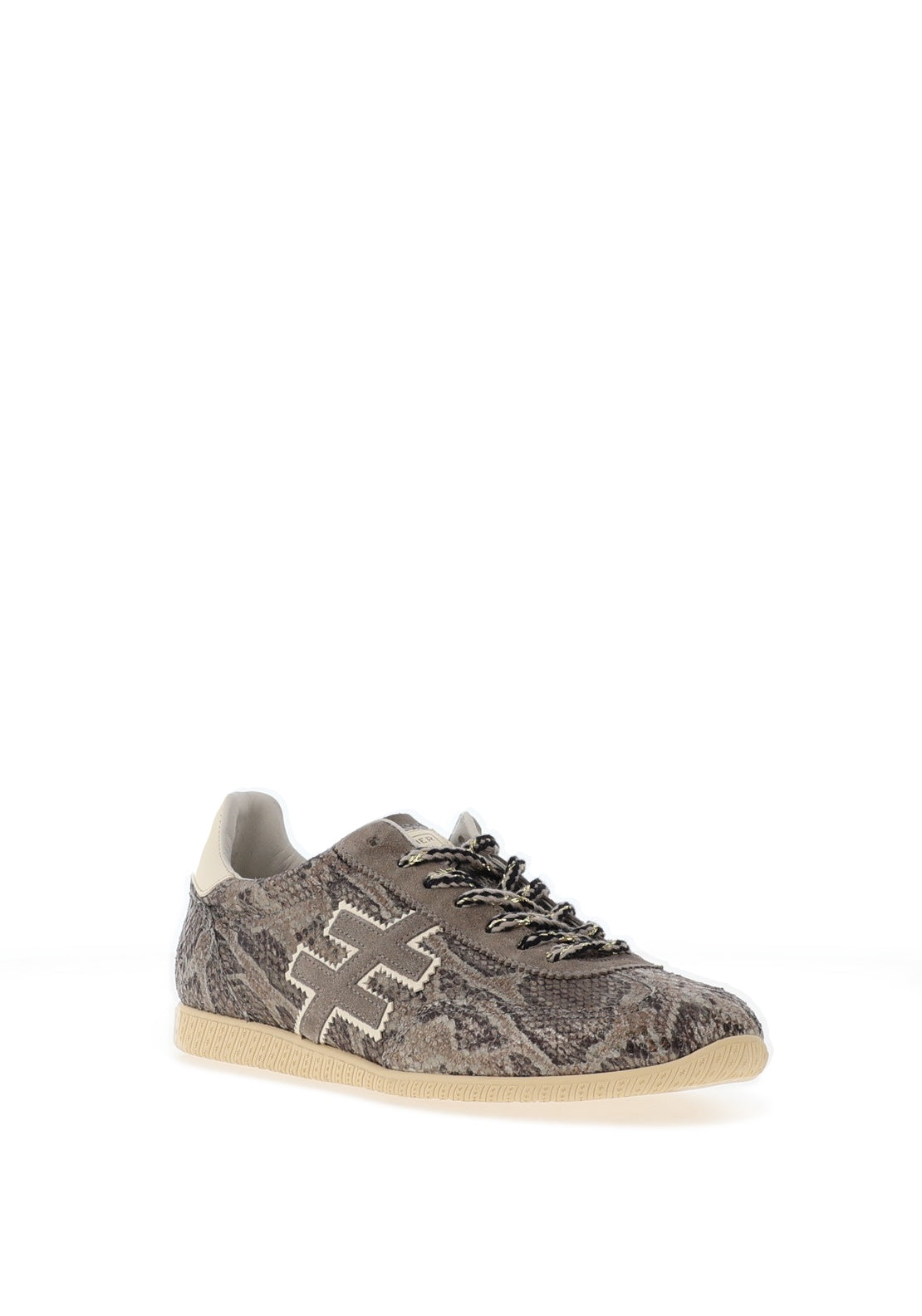 Another Trend Shimmering Reptile Printed Trainers, Grey
