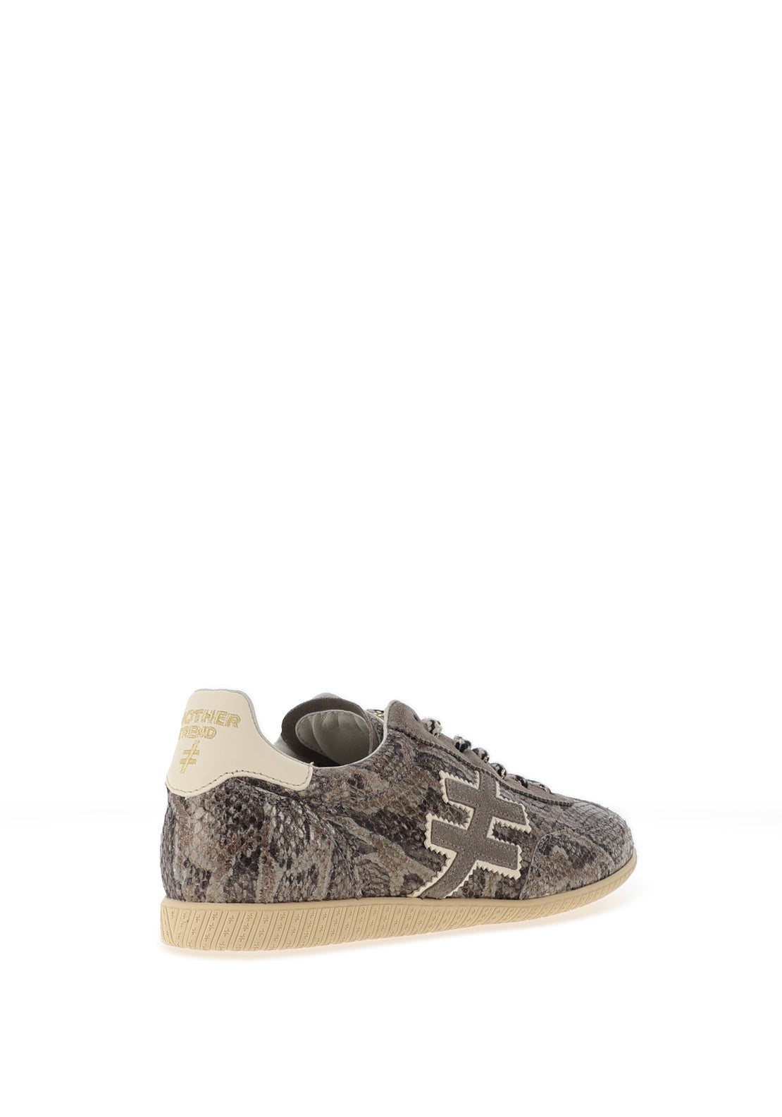 Another Trend Shimmering Reptile Printed Trainers, Grey