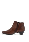 Gabor Comfort Leather Stitching Detail Ankle Boot, Brown
