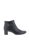 Gabor Comfort Leather Rope Detail Ankle Boot, Navy