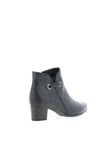 Gabor Comfort Leather Rope Detail Ankle Boot, Navy