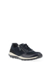 Gabor Rolling Soft Suede Leather Trainers, Navy