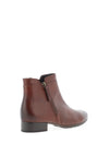 Gabor Comfort Leather Low Heel Ankle Boots, Brown