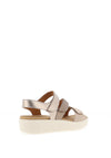 Gabor Leather Multi Velcro Strap Sandals, Natural