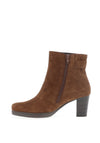 Gabor Comfort Buckle Heeled Ankle Boots, Brown