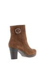 Gabor Comfort Buckle Heeled Ankle Boots, Brown