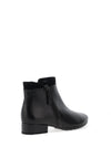 Gabor Comfort Leather Low Heel Zip Ankle Boot, Black