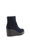 Gabor Wedge Heeled Ankle Boots, Navy