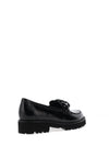 Gabor Patent Leather Coated Chain Loafer, Black