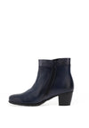 Gabor Shimmer Panel Low Heeled Ankle Boots, Navy