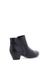 Gabor Comfort Leather Stitching Detail Ankle Boot, Navy