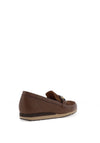 Gabor Leather Chain Link Loafers, Brown