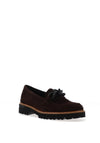 Gabor Suede Leather Loafers, Dark Brown