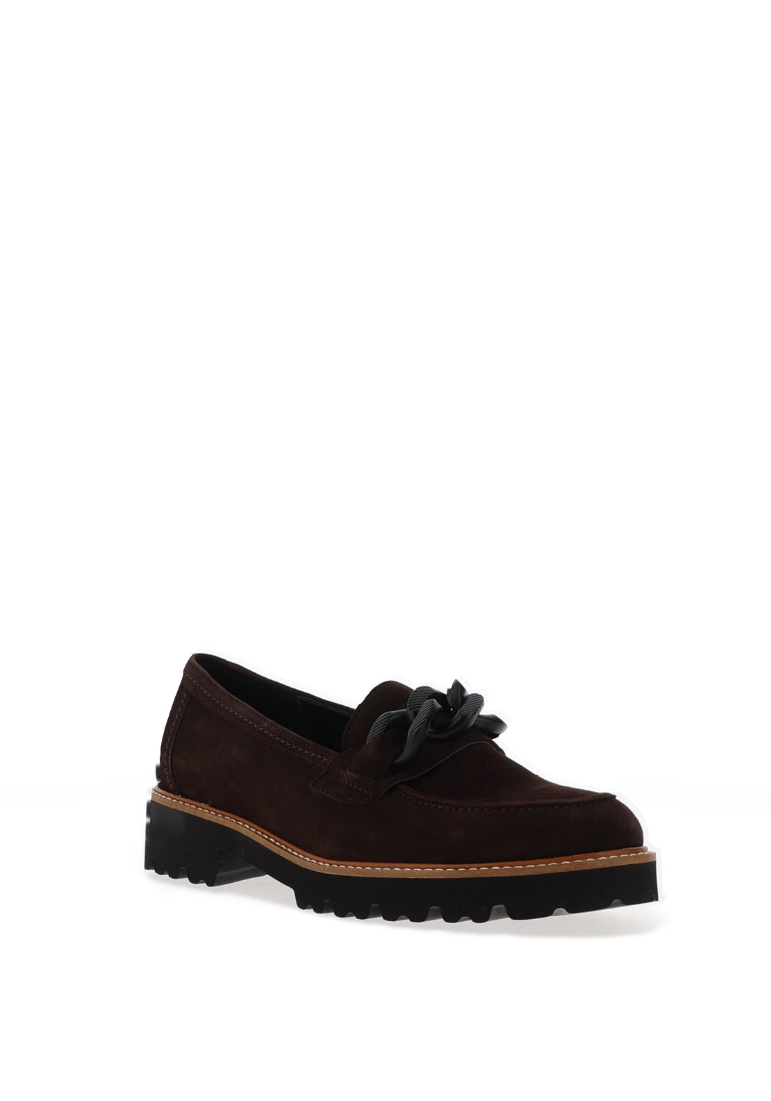 Gabor Suede Leather Loafers, Dark Brown