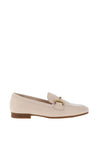 Gabor Comfort Pebbled Leather Link Loafers, Creme