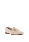 Gabor Comfort Pebbled Leather Link Loafers, Creme
