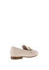 Gabor Comfort Pebbled Leather Link Loafers, Creme