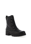 Gabor Leather Zip Front Military Boots, Black