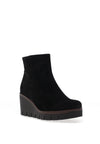 Gabor Suede Wedge Ankle Boots, Black