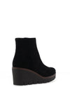 Gabor Suede Wedge Ankle Boots, Black