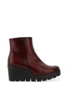 Gabor Wedge Heel Ankle Boots, Cognac