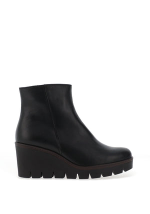 Gabor Wedge Heel Ankle Boots, Black