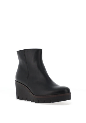 Gabor Wedge Heel Ankle Boots, Black