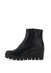 Gabor Wedge Heel Ankle Boots, Black