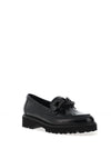 Gabor Chain Detail Loafers, Black