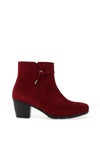 Gabor Block Heel Ankle Boots, Wine