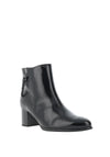 Gabor Patent Block Heeled Ankle Boots, Black