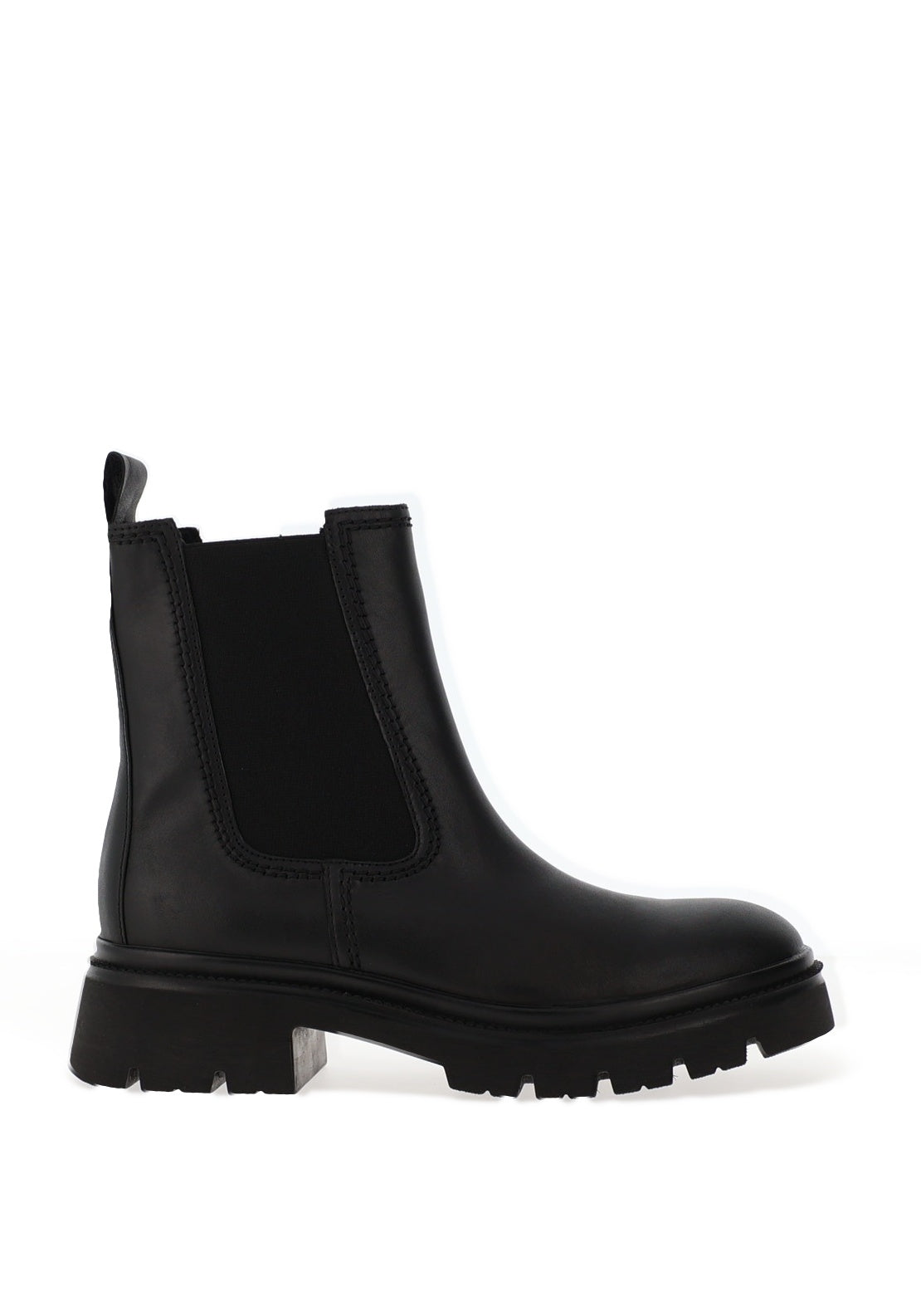 Gabor Leather Chunky Chelsea Boots, Black