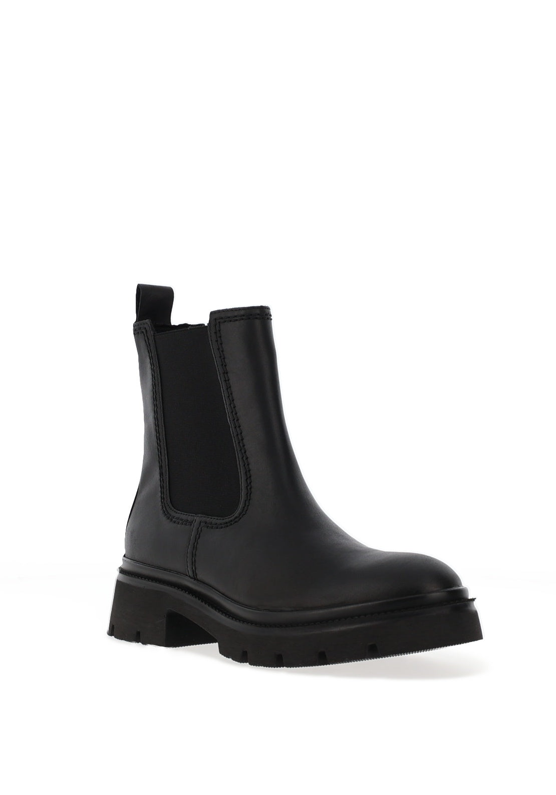 Gabor Leather Chunky Chelsea Boots, Black