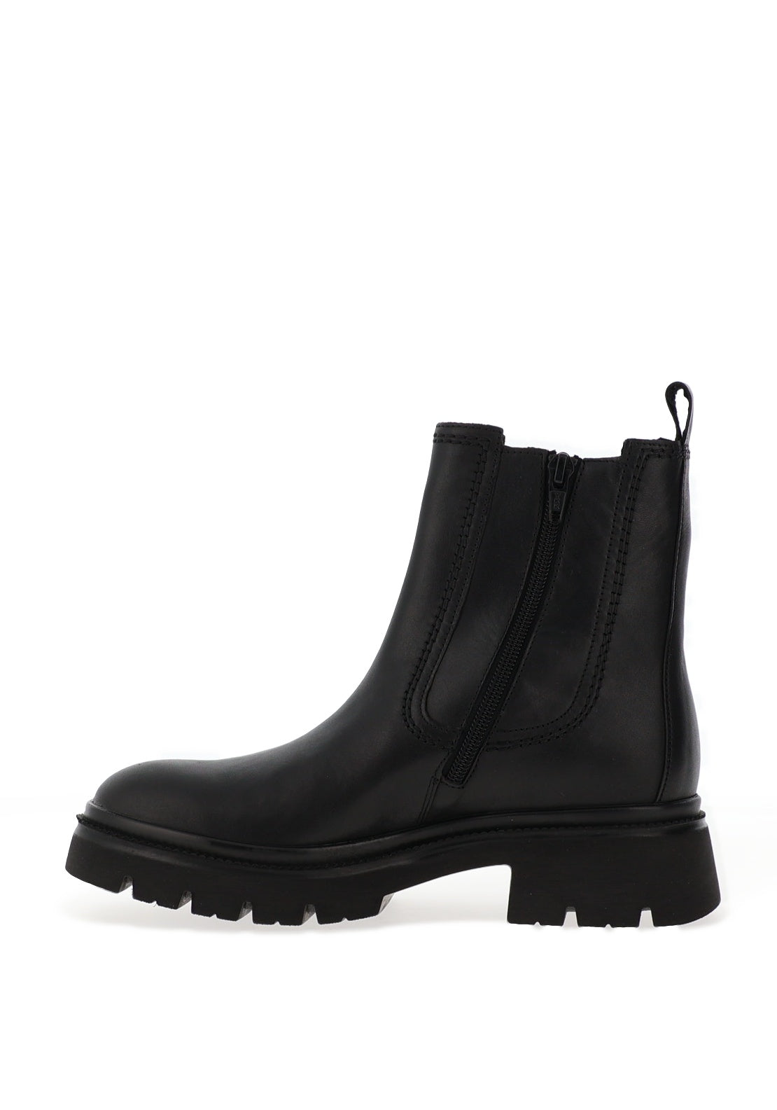 Gabor Leather Chunky Chelsea Boots, Black
