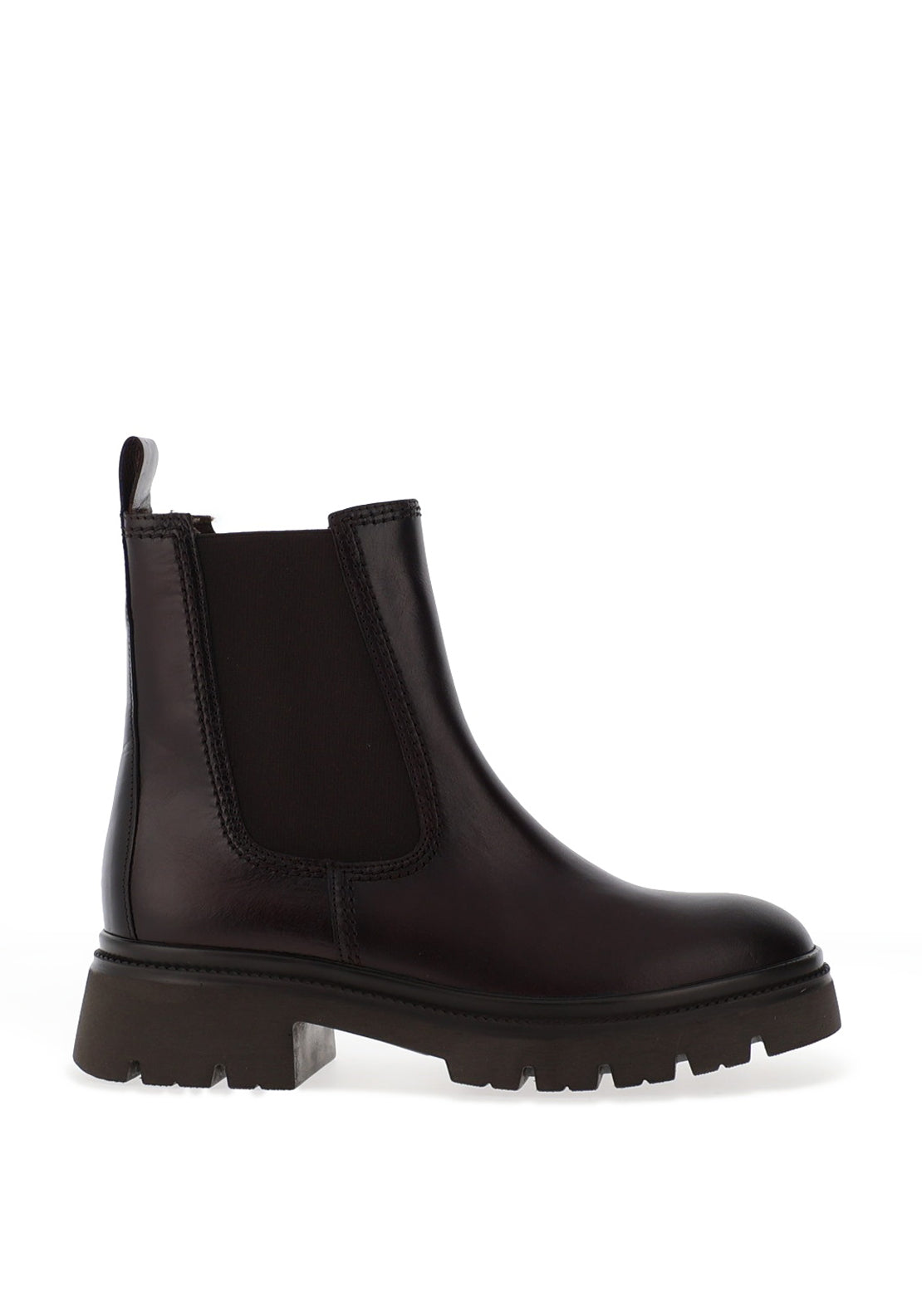 Gabor Leather Chunky Chelsea Boots, Brown