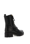 Gabor Zip Detail Lace Up Military Boots, Black