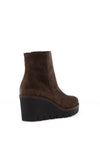 Gabor Suede Wedge Ankle Boots, Brown