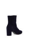 Gabor Suede Leather Block Heeled Boots, Navy
