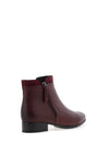 Gabor Leather Suede Cuffed Ankle Boots, Wine