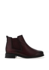 Gabor Leather Chelsea Ankle Boots, Wine