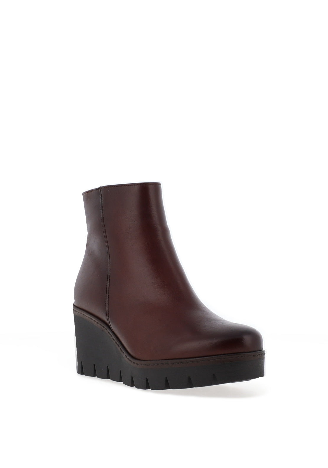 Gabor Suede Wedge Heeled Ankle Boots, Brown