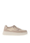 Gabor Suede Leather Gum Sole Trainers, Light Beige