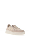 Gabor Suede Leather Gum Sole Trainers, Light Beige