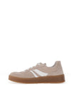 Gabor Suede Leather Gum Sole Trainers, Beige